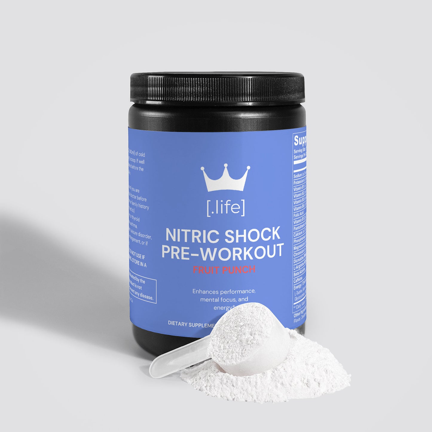 Nitric Shock Pre-Workout Powder (Fruit Punch)