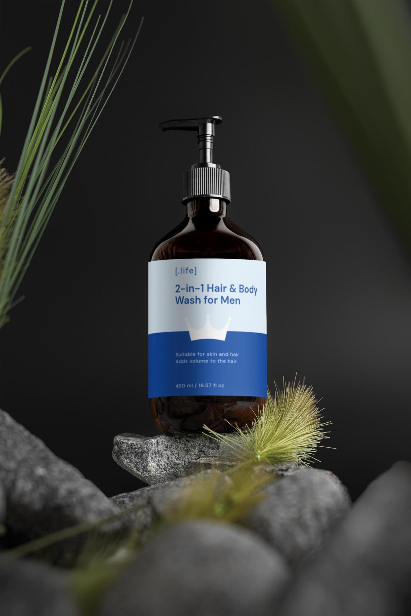 2-in-1 Hair & Body Wash for Men - Image 3